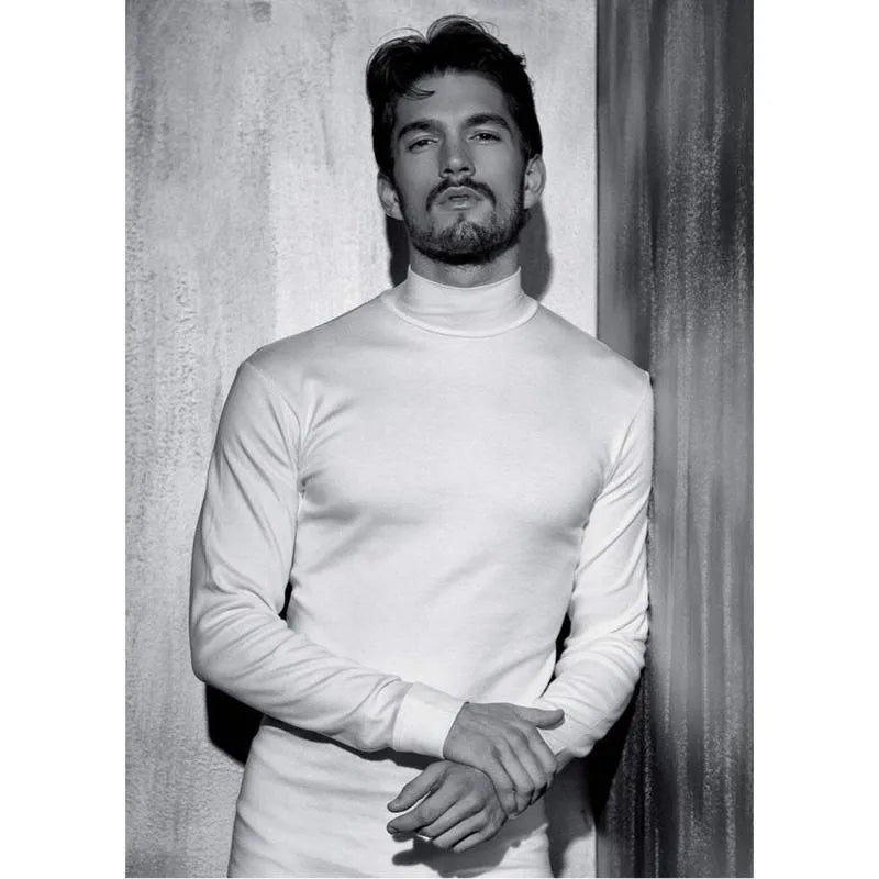 Maglia Uomo 100% cotone interlock Coveri collo lupetto manica lunga ET1205