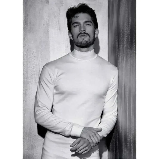 Maglia Uomo 100% cotone interlock Coveri collo lupetto manica lunga ET1205