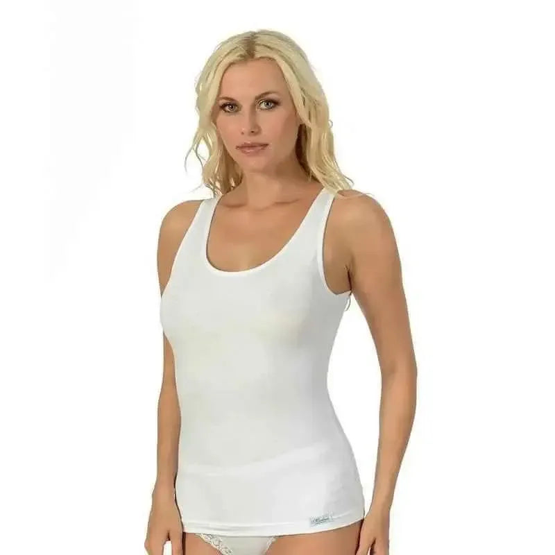 Maglia canotta spalla larga donna Marlene in cotone elasticizzato 52777