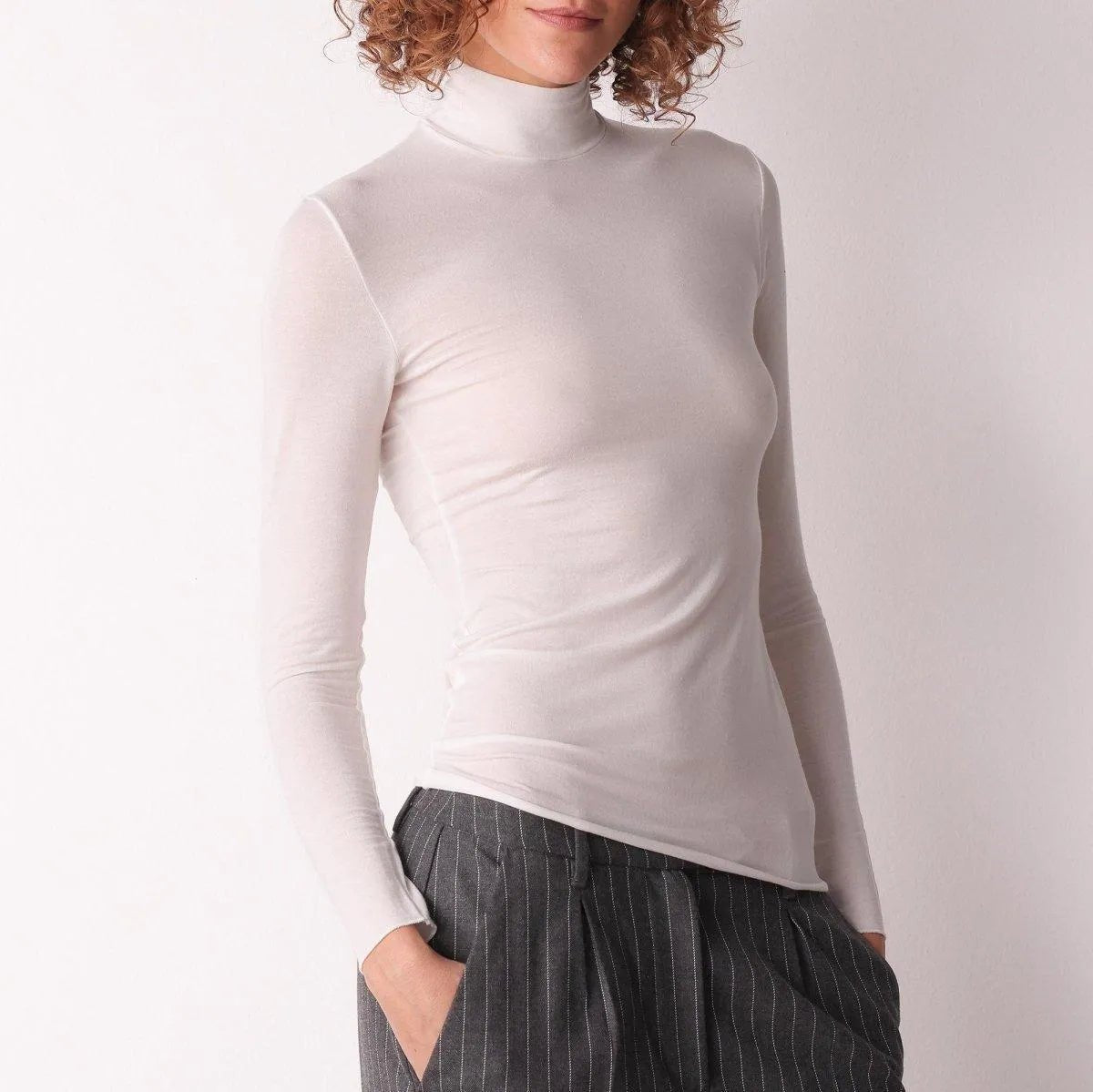Maglia cashmere lupetto manica lunga Cotonella GD283