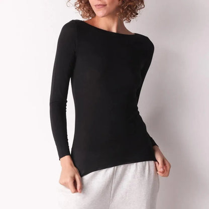 Maglia cashmere scollo a barca manica lunga Cotonella ADD09