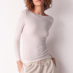 Maglia cashmere scollo a barca manica lunga Cotonella ADD09