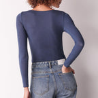 Maglia cashmere scollo a barca manica lunga Cotonella ADD09