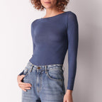 Maglia cashmere scollo a barca manica lunga Cotonella ADD09