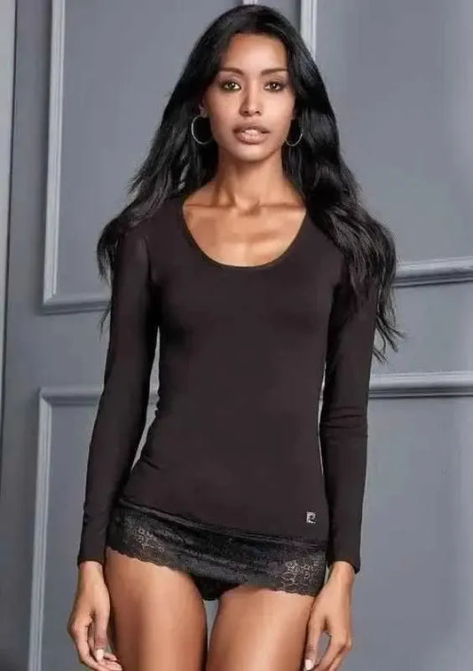 Maglia donna Pierre Cardin con scollo lollo pizzo PC/Alyssa lo