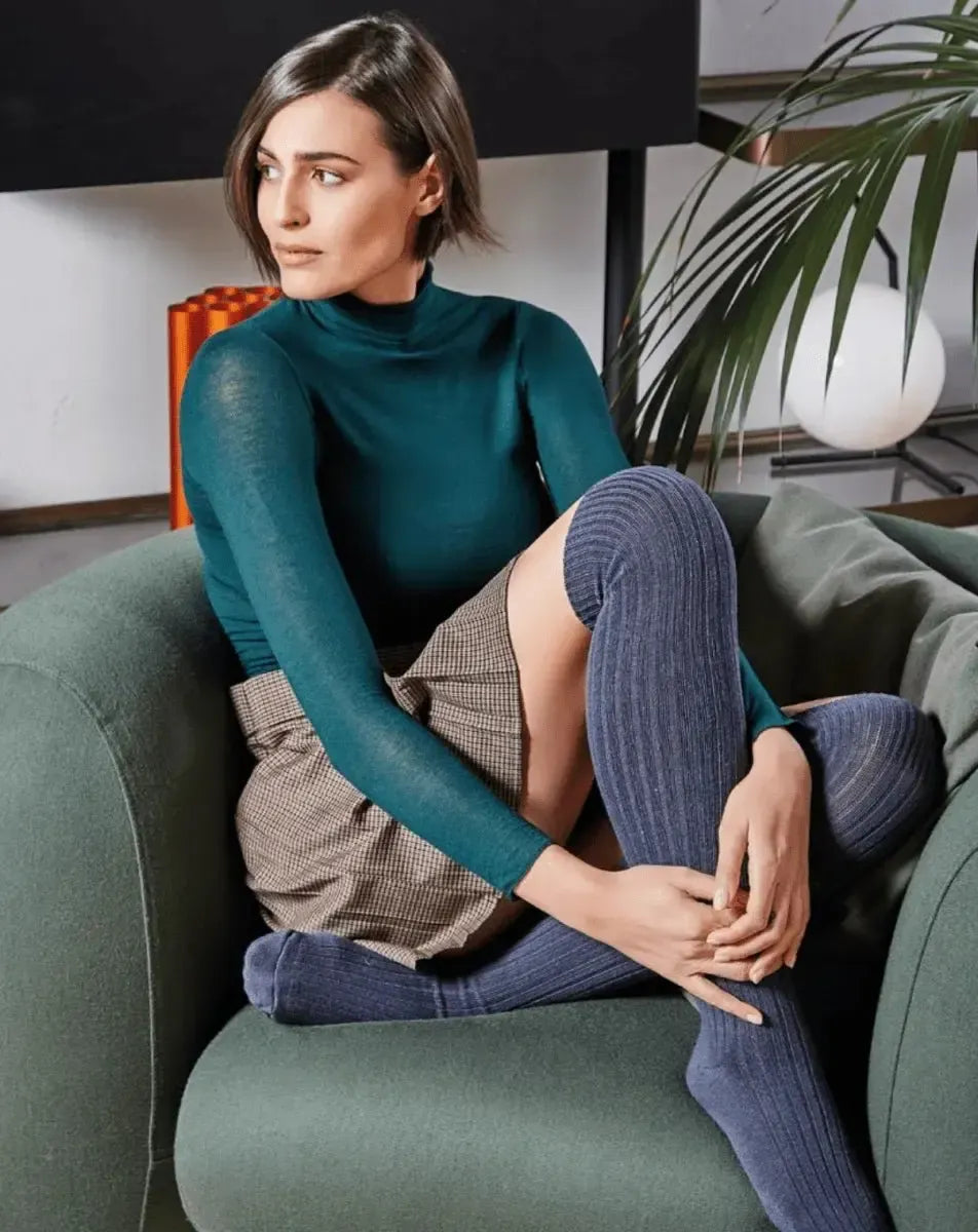 Maglia donna manica lunga dolcevita Sublyme in modal cashmere ultra light 1410