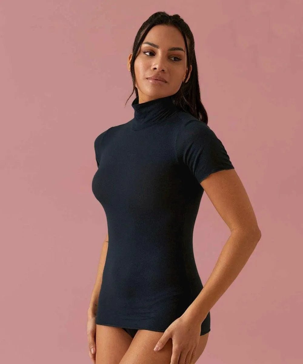 Maglia donna mezza manica lupetto Jadea in modal e cashmere 4065