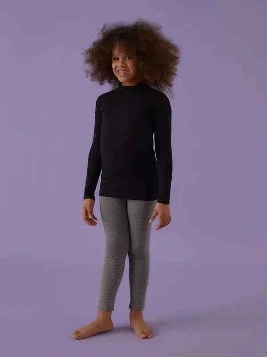 Maglia maglioncino maglione lupetto bambina Jadea collo alto in cotone bielastico 262