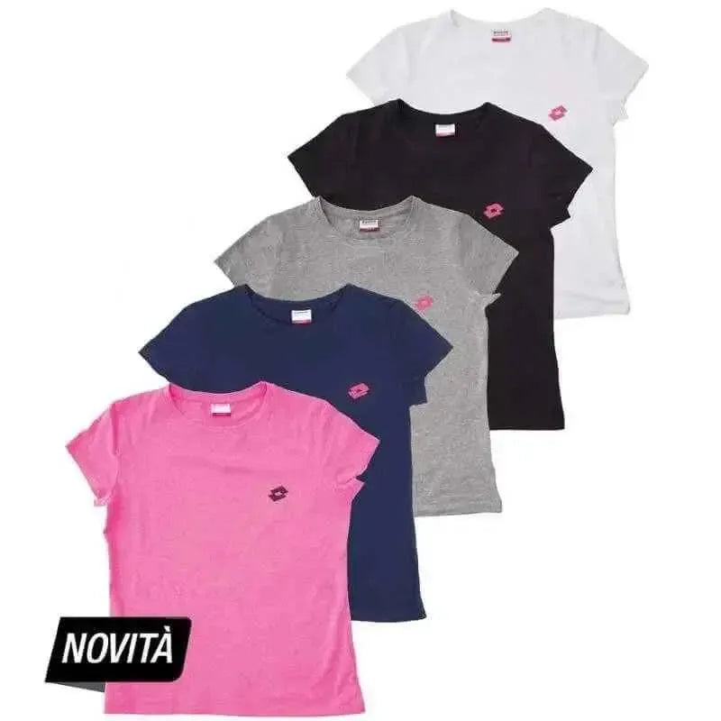 Maglia mezza manica ragazza in puro cotone Lotto LA1201