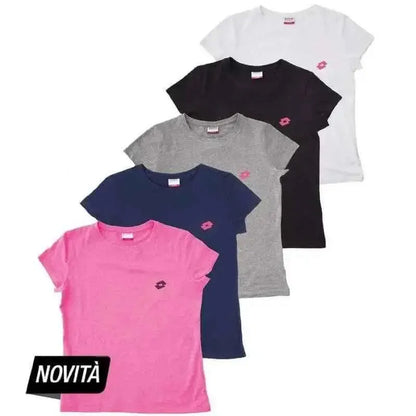Maglia mezza manica ragazza in puro cotone Lotto LA1201