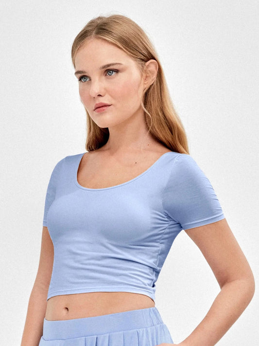 Maglia sportiva con coppe in viscosa Gisela 70020