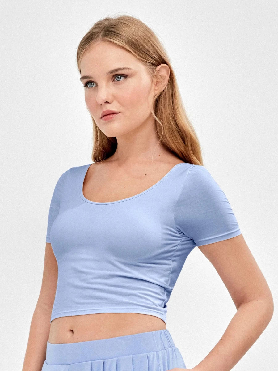Maglia sportiva con coppe in viscosa Gisela 70020
