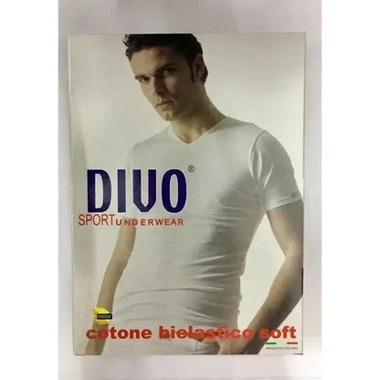 Maglia uomo Divo mezza manica collo a punta 50925