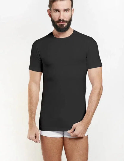 Maglia uomo Nottingham collo a giro cotone bielastico FULL