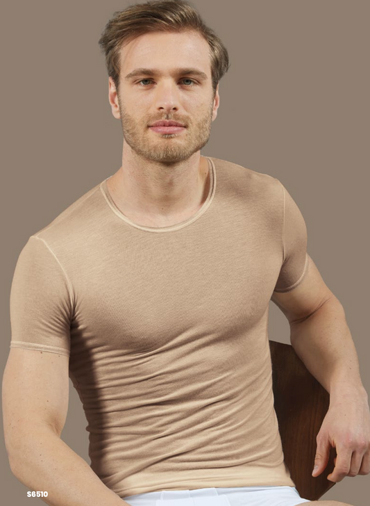 Maglia uomo mezza manica girocollo Esse in modal Cashmere S6510