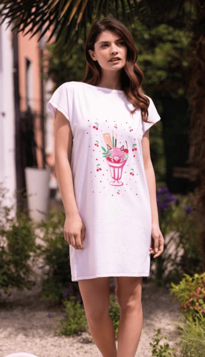 Maxi maglia in cotone mezza manica Sièlei MT48