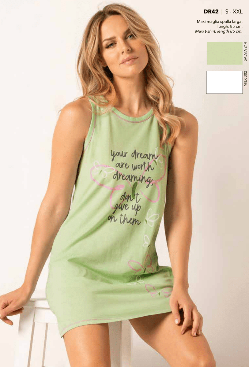 Maxi maglia in cotone spalla larga Sièlei DR42