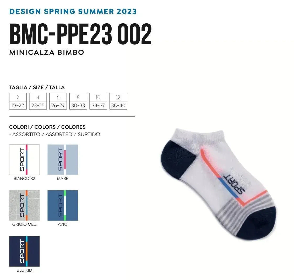 Minicalza bambino in filo di scozia elasticizzata Pezzini BMC-PPE23002