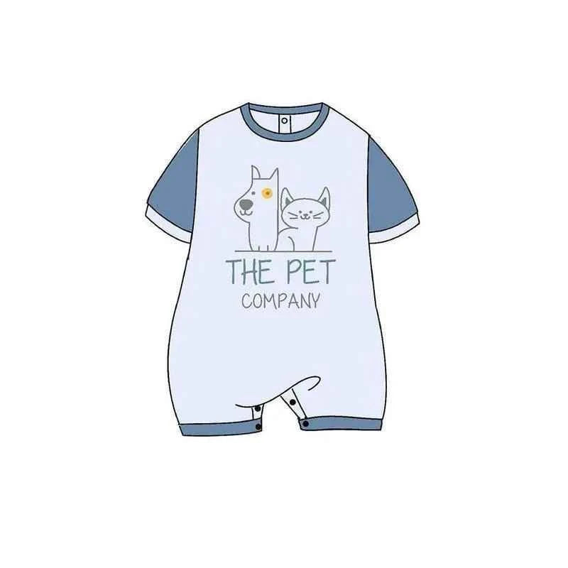 Pagliaccetto Gary Tutina Neonato bambino 100% cotone tinta unita con stampa L7504