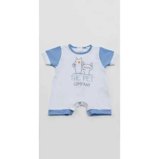 Pagliaccetto Gary Tutina Neonato bambino 100% cotone tinta unita con stampa L7504