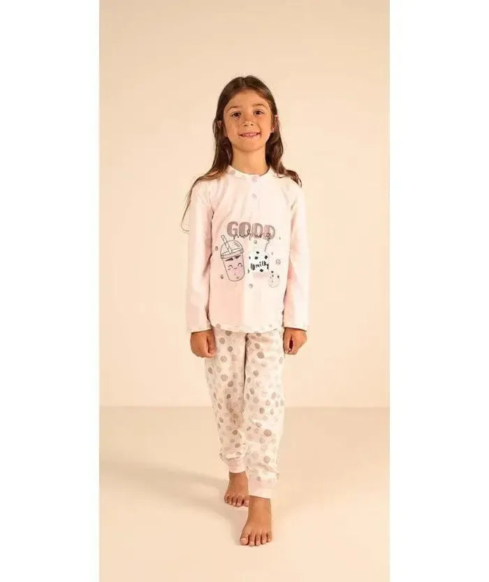 Pigiama Gary bambina/ragazza manica lunga 2 bottoni Z30006