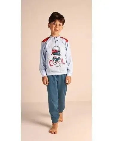 Pigiama Gary bambino/ragazzo manica lunga 2 bottoni 3132