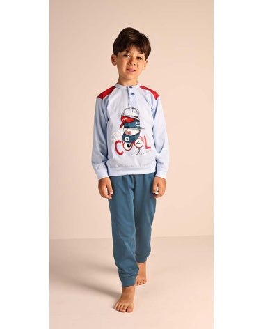 Pigiama Gary bambino/ragazzo manica lunga 2 bottoni 3132