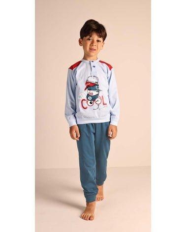 Pigiama Gary bambino/ragazzo manica lunga 2 bottoni 3132