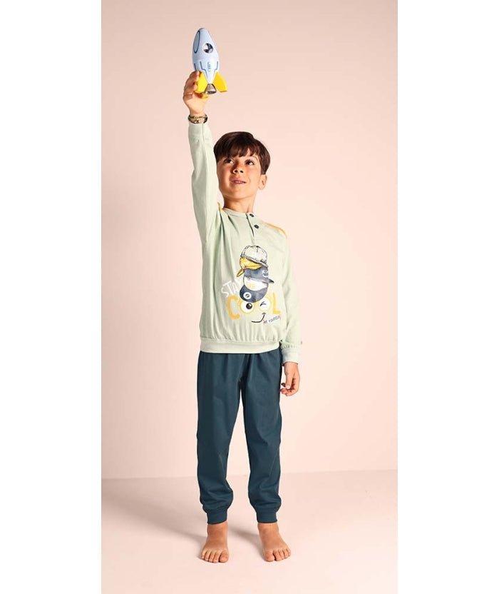 Pigiama Gary bambino/ragazzo manica lunga 2 bottoni 3132