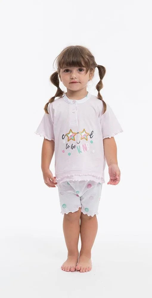 Pigiama Gary neonata bambina manica corta puro cotone jersey P15021
