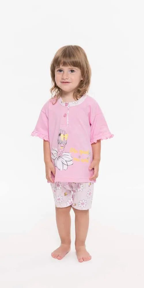 Pigiama Gary neonata bambina manica corta puro cotone jersey R15022