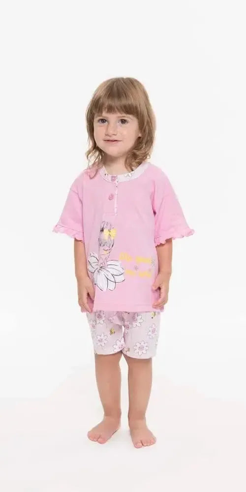Pigiama Gary neonata bambina manica corta puro cotone jersey R15022