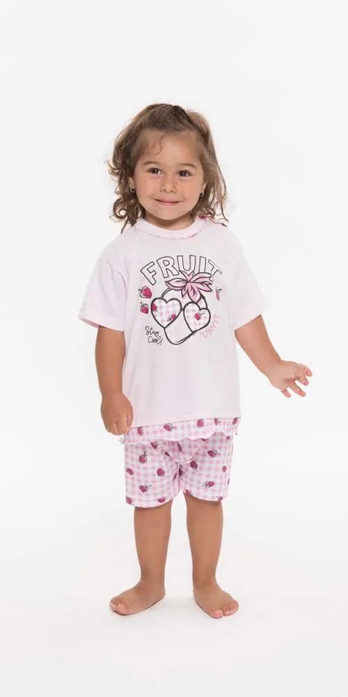 Pigiama Gary neonata bambina manica corta puro cotone jersey R15024