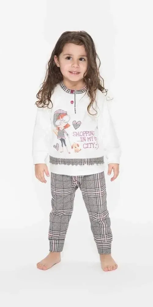 Pigiama Gary neonata interlock bambina Q10005