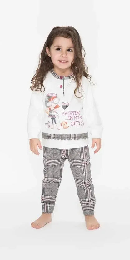 Pigiama Gary neonata interlock bambina Q10005