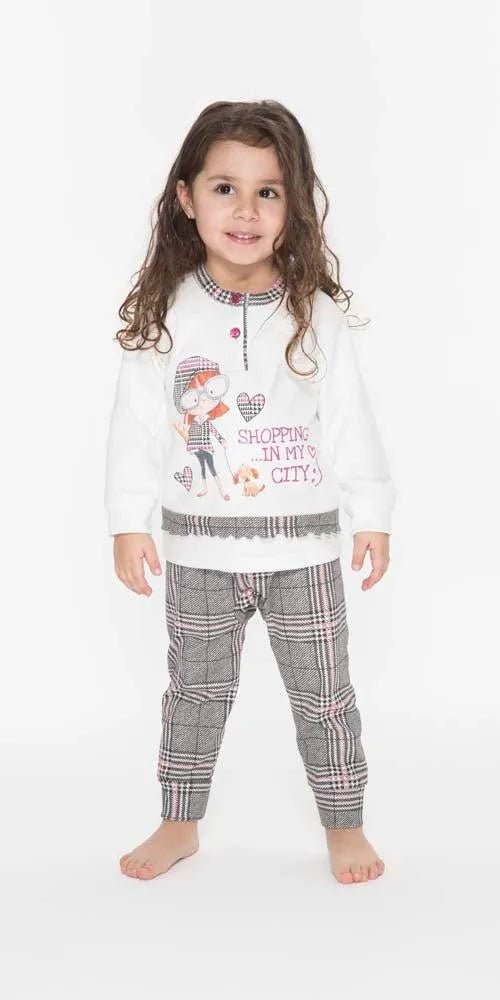Pigiama Gary neonata interlock bambina Q10005