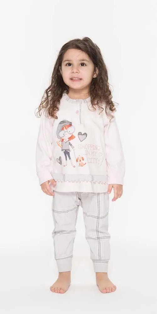 Pigiama Gary neonata interlock bambina Q10005