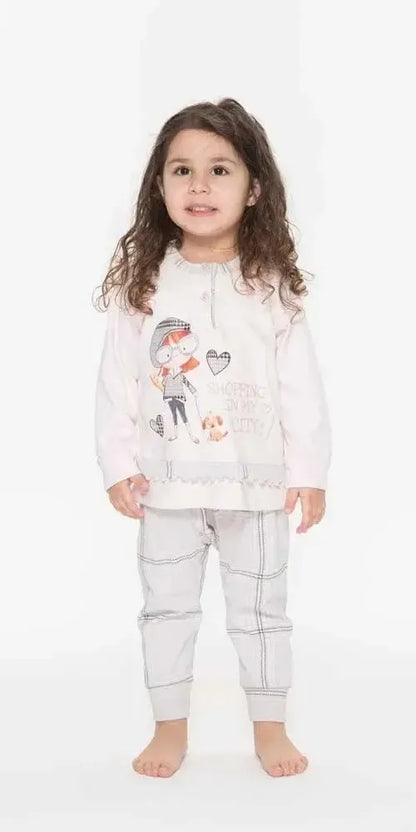 Pigiama Gary neonata interlock bambina Q10005