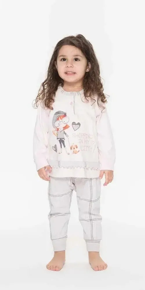 Pigiama Gary neonata interlock bambina Q10005