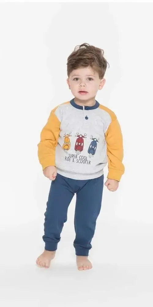 Pigiama Gary neonato interlock bambino Q10010
