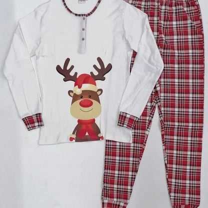 Pigiama Uomo caldo cotone Preziosa interlock Christmas unisex 016U