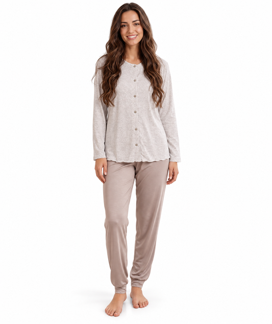 Pigiama aperto donna viscosa Gary C537