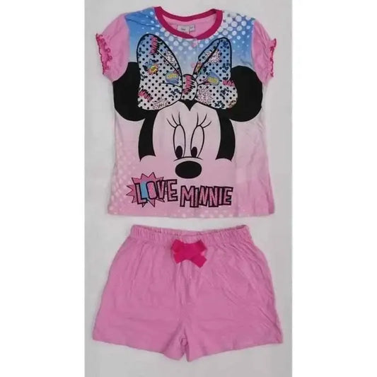 Pigiama bambina cotone Disney Minnie corto ER7025