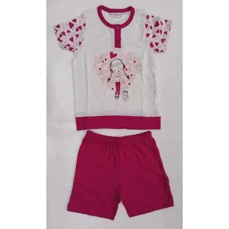 Pigiama bambina cotone Io&Buccia corto SGC10157B