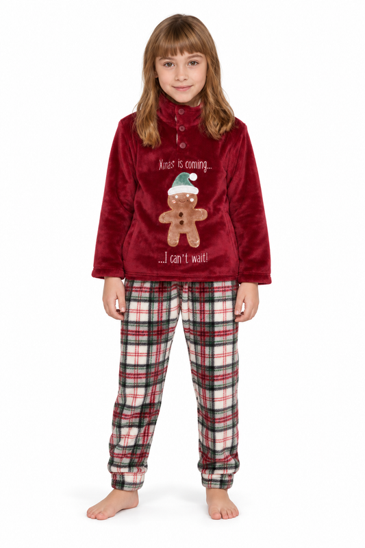 Pigiama bambina/o collo alto coral Noidinotte Zenzy FE2318