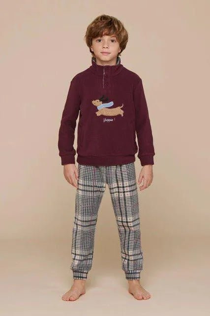 Pigiama bambina/o collo alto micropile Noidinotte Yuppie FE2272