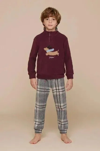Pigiama bambina/o collo alto micropile Noidinotte Yuppie FE2272