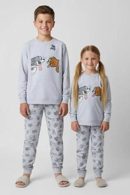 Pigiama bambini Gisela girocollo in caldo cotone Tom & Jerry 20349