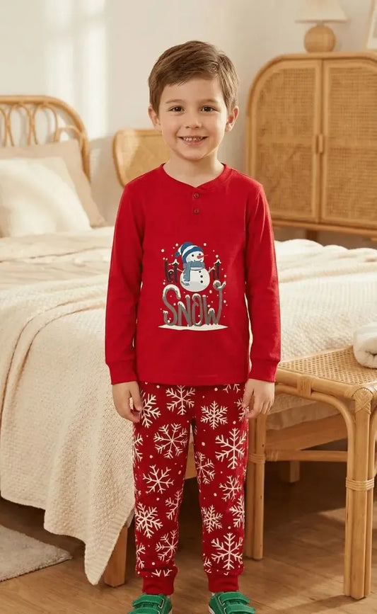 Pigiama bambino Natale Nottingham caldo cotone interlock PG39700R