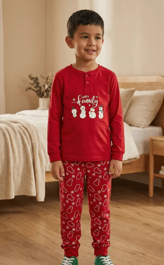Pigiama bambino Natale Nottingham caldo cotone interlock PG41050R